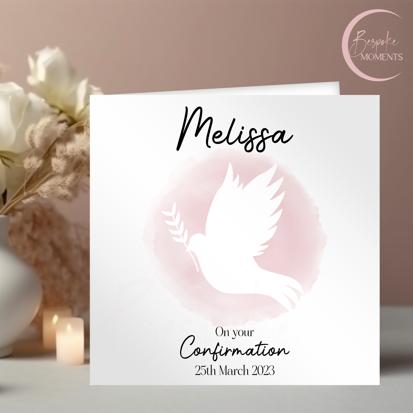 Heavenly Wings: A Personalised Confirmation Card