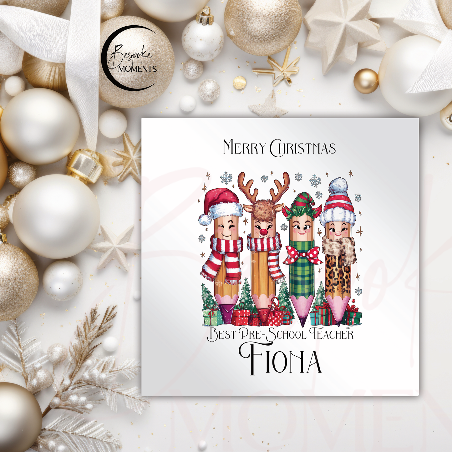 Christmas Character Pencils : A Personalised Christmas Card