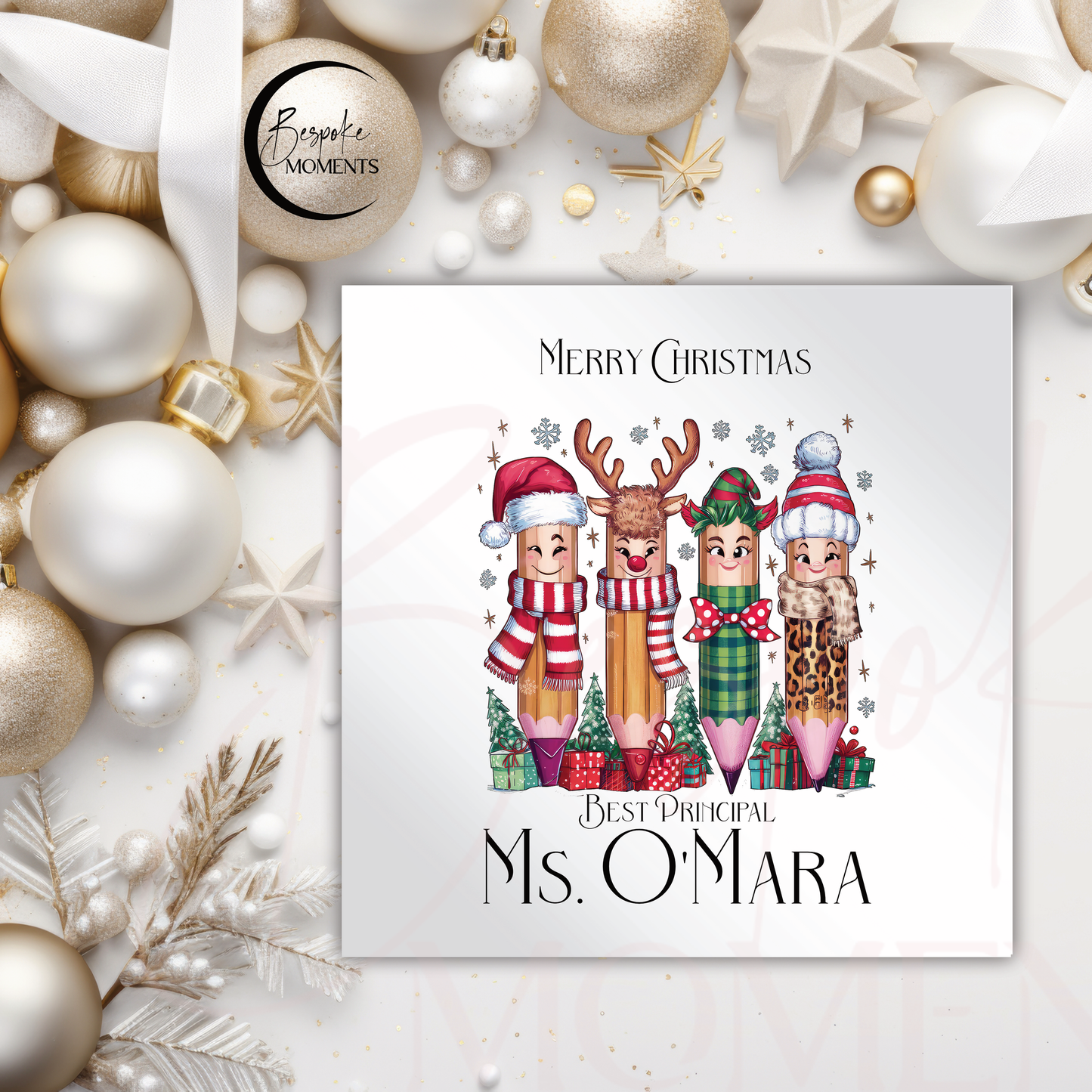 Christmas Character Pencils : A Personalised Christmas Card