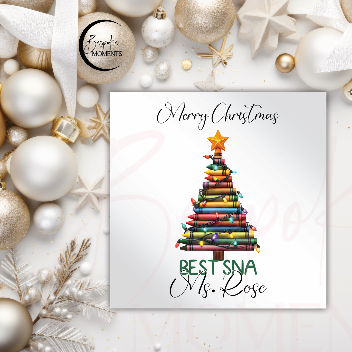 Crayon Tree : A Personalised Christmas Card
