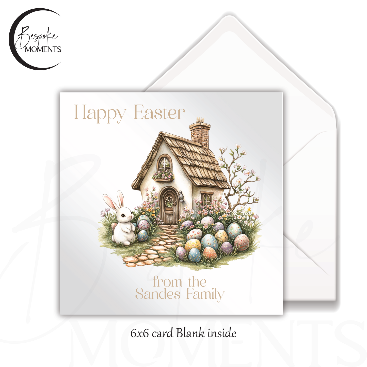 Easter Cottage: A Personalised Easter Card