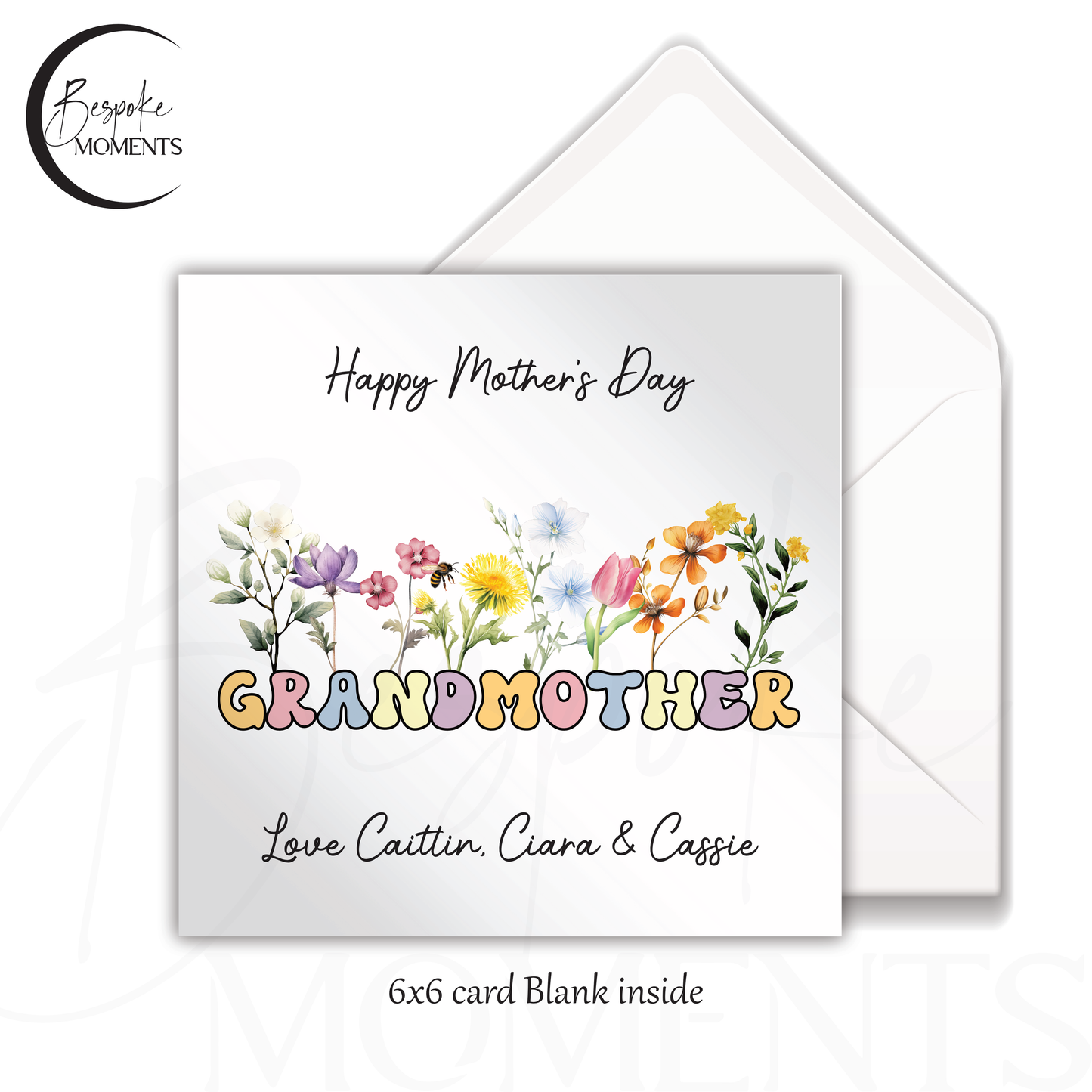Wildflower Words: A Personalised Mother's Day Card