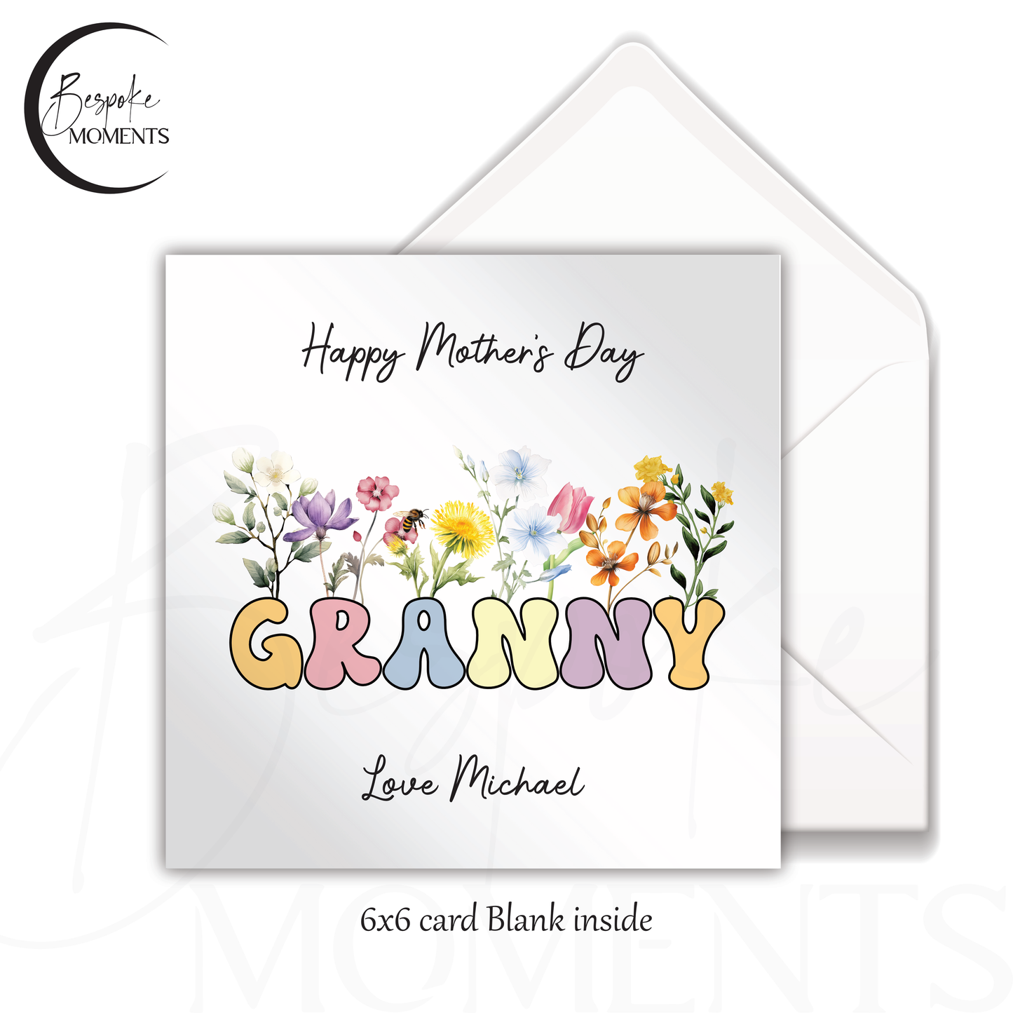 Wildflower Words: A Personalised Mother's Day Card
