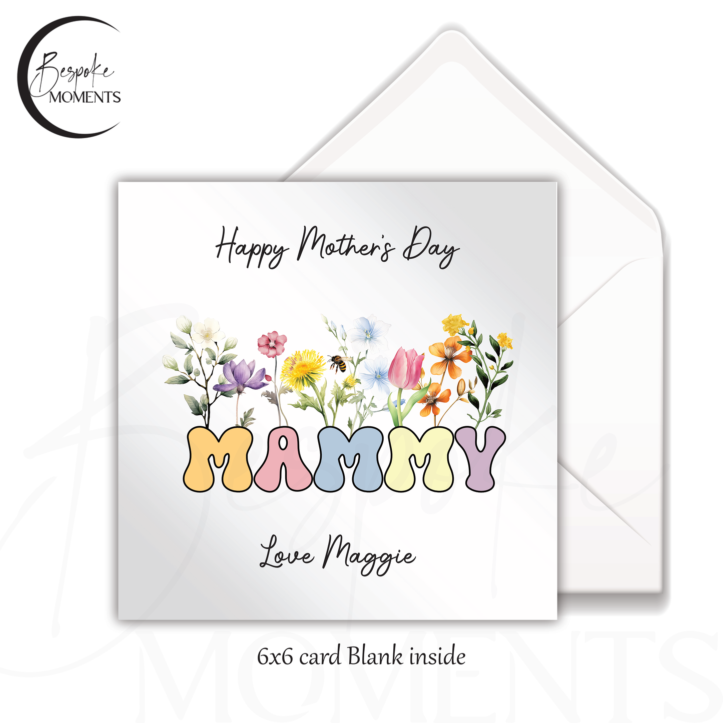 Wildflower Words: A Personalised Mother's Day Card