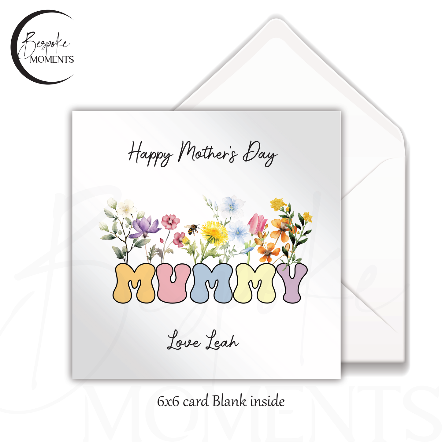 Wildflower Words: A Personalised Mother's Day Card
