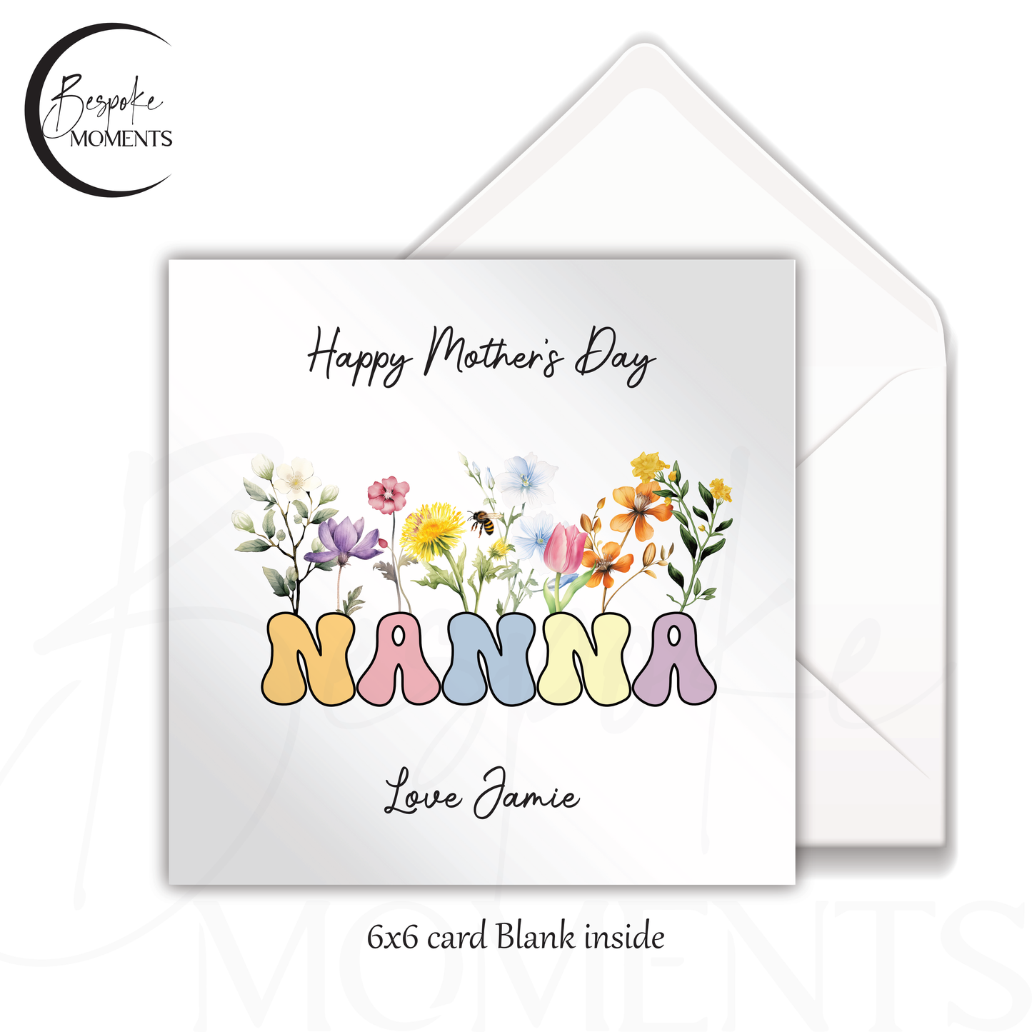 Wildflower Words: A Personalised Mother's Day Card