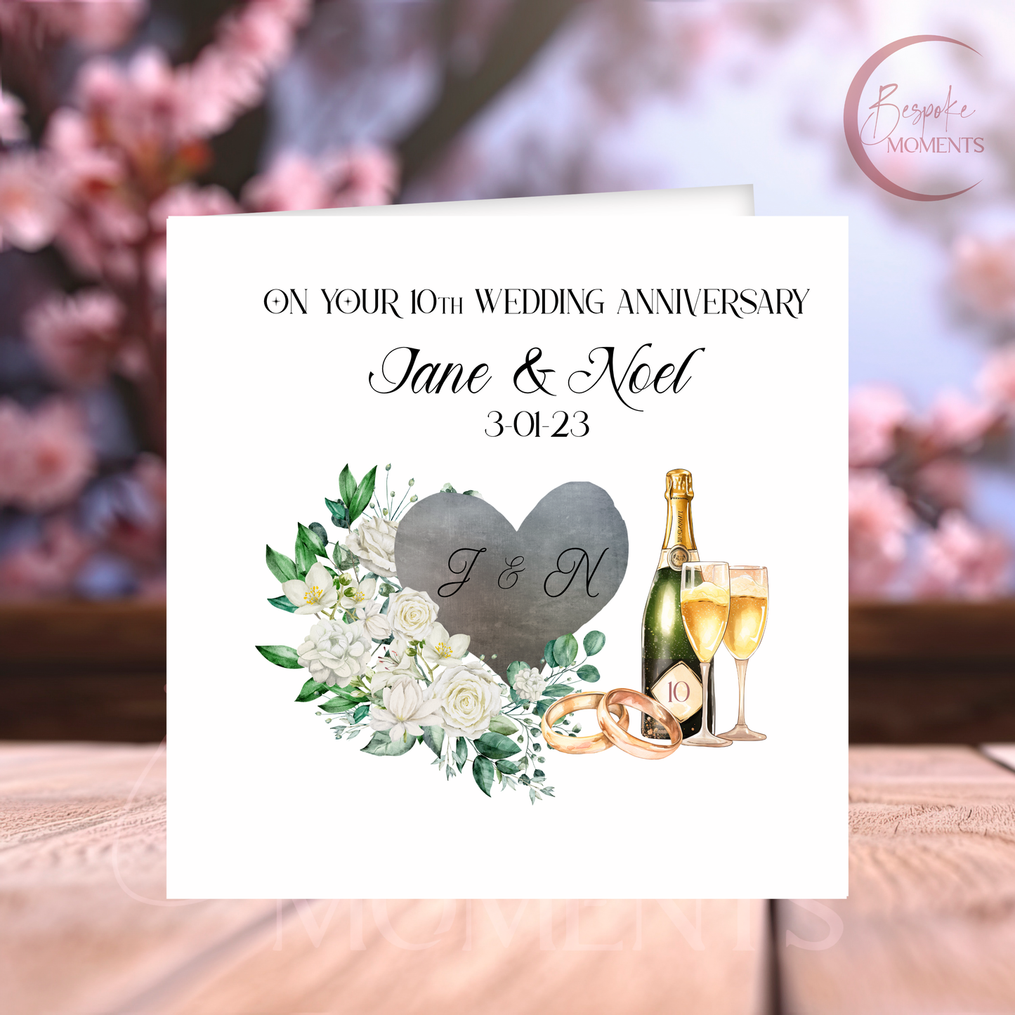 Tin Love: A Personalised 10th Wedding Anniversary Card