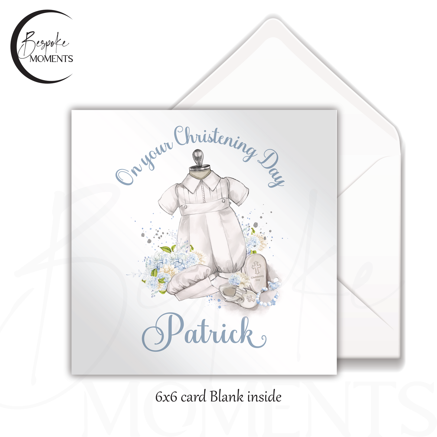 Timeless Tradition: A Personalised Christening Card