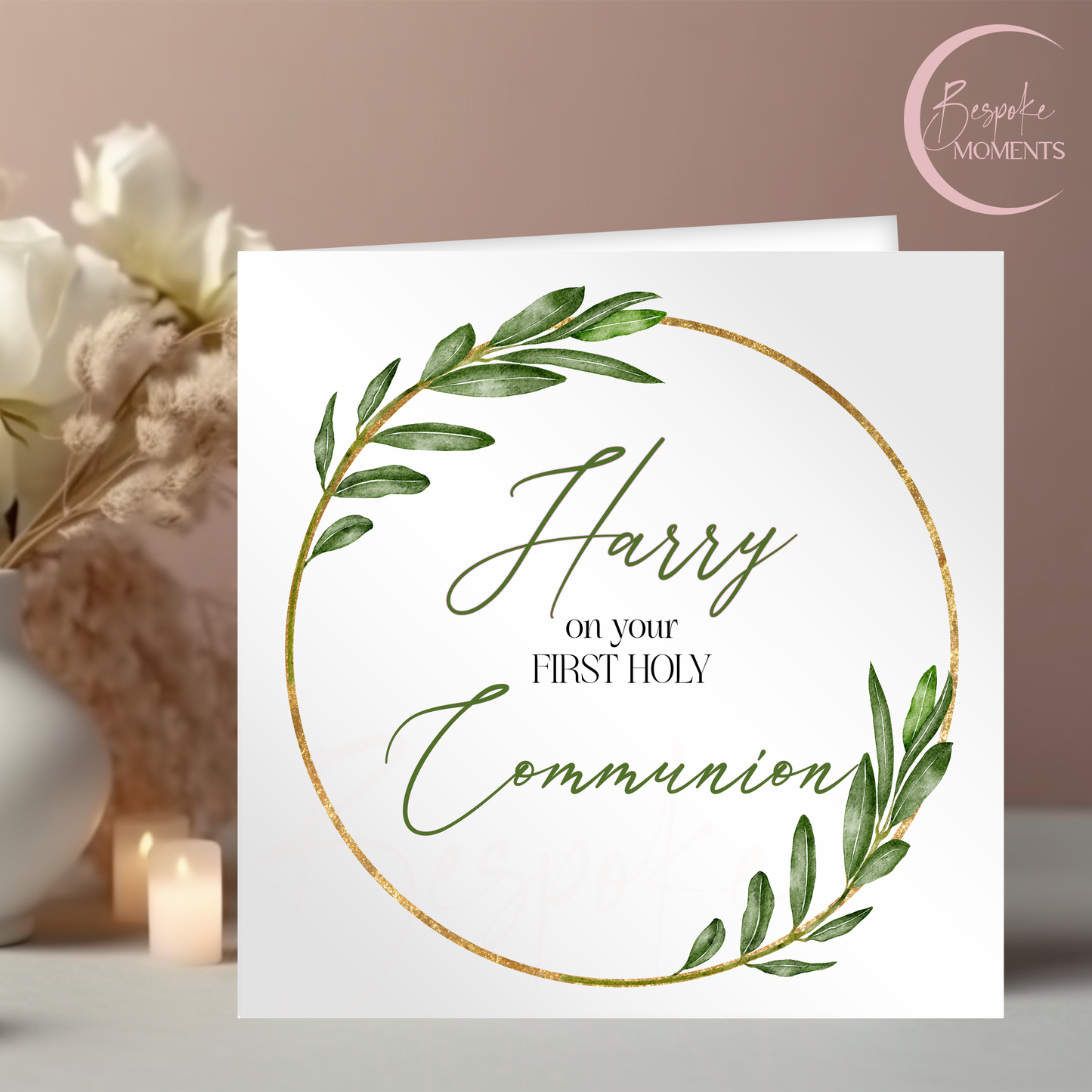 Olive Grove Blessings: A Personalised First Holy Communion Card ...