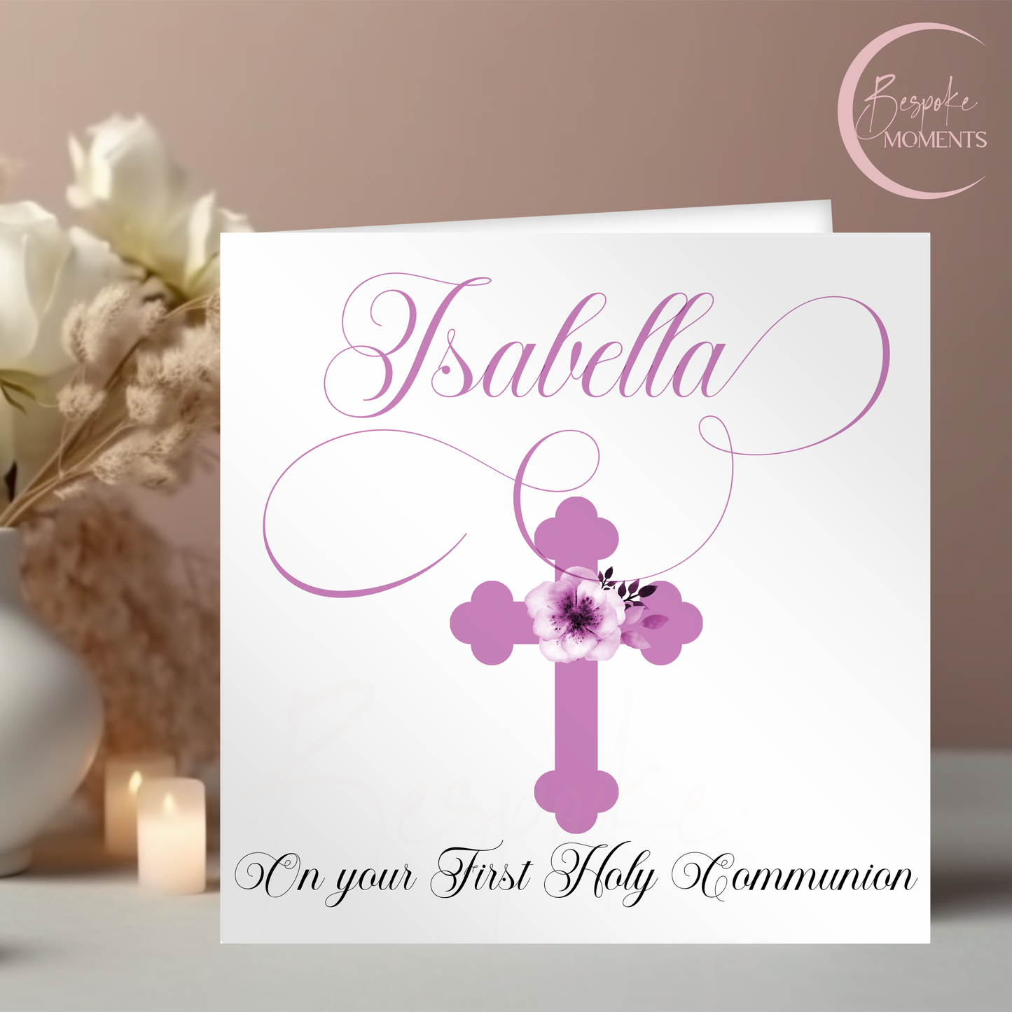 Graceful Blessings: A Personalised First Holy Communion Card