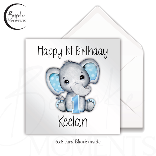 Elephant Parade: A Personalised Birthday Card