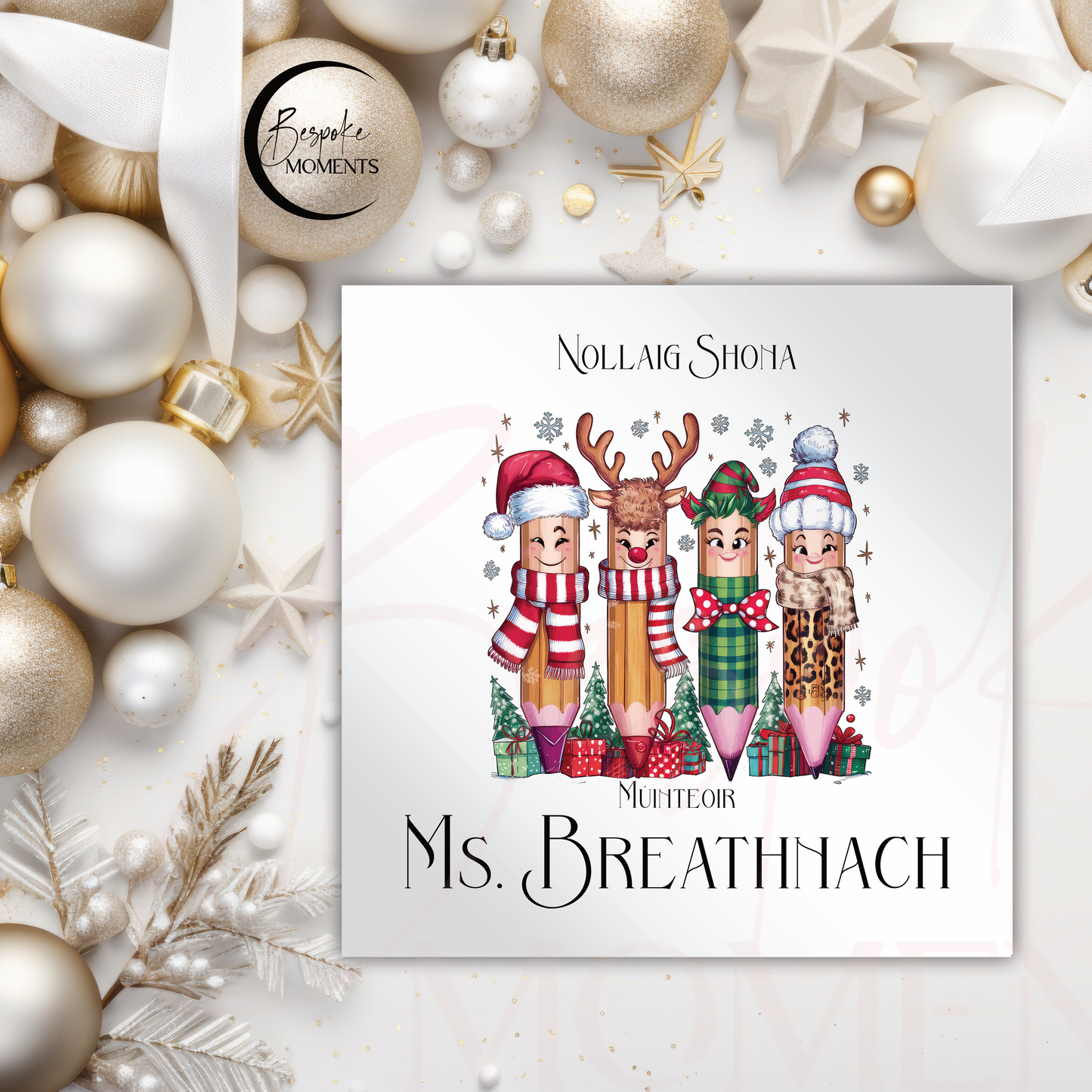 Christmas Character Pencils : A Personalised Christmas Card