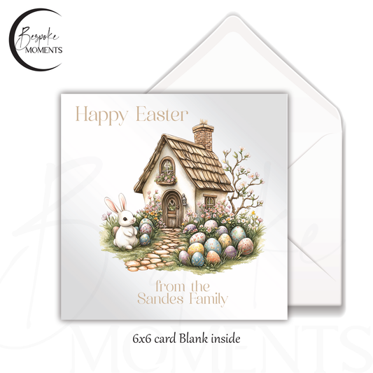 Easter Cottage: A Personalised Easter Card