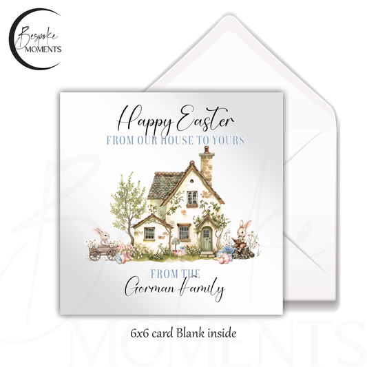 Easter House: A Personalised Easter Card