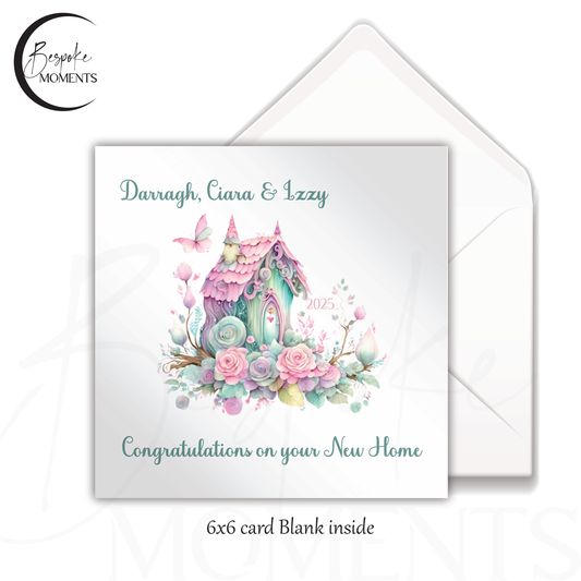 Enchanted Haven: A Personalised New Home Card