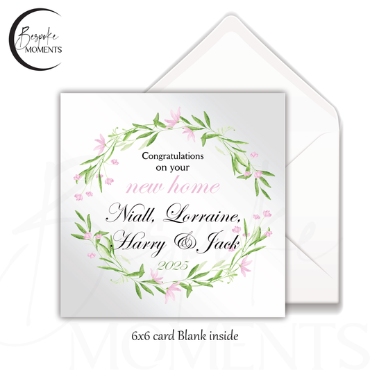Evergreen Haven: A Personalised New Home Card