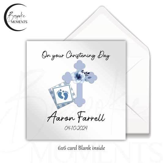 Blessed Beginnings: A Personalised Christening Card