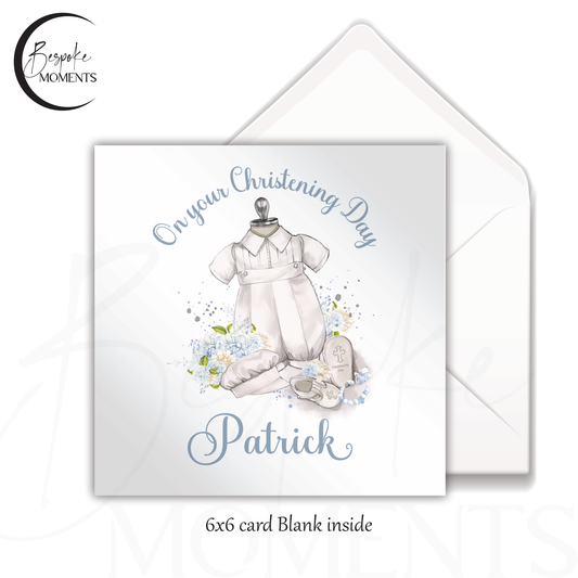 Timeless Tradition: A Personalised Christening Card