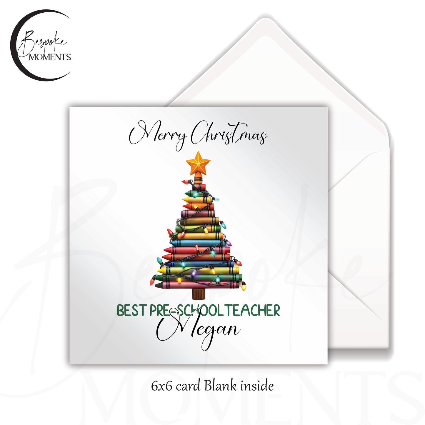 Crayon Tree : A Personalised Christmas Card