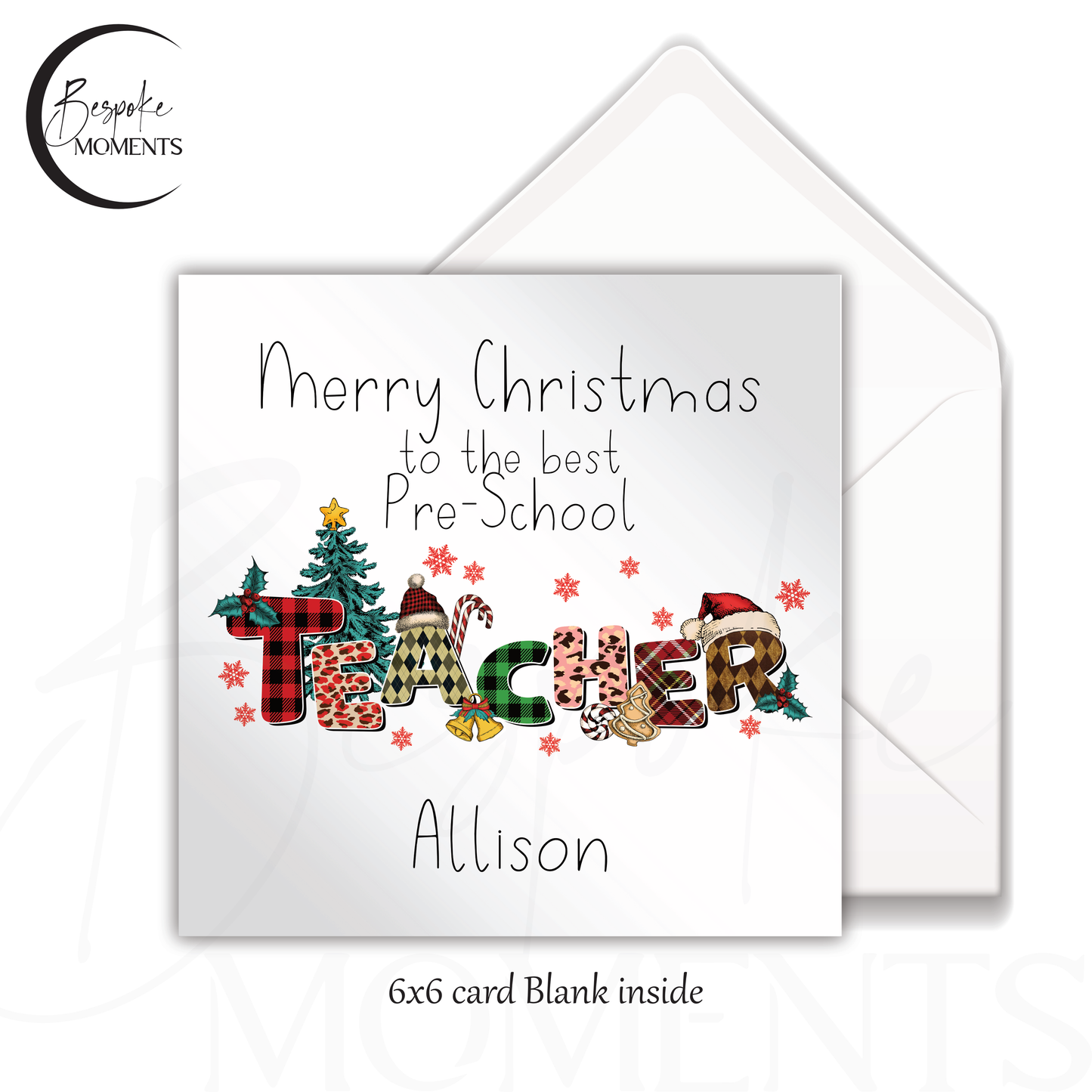 Cherishing the Best Teacher: A Personalised Christmas Card