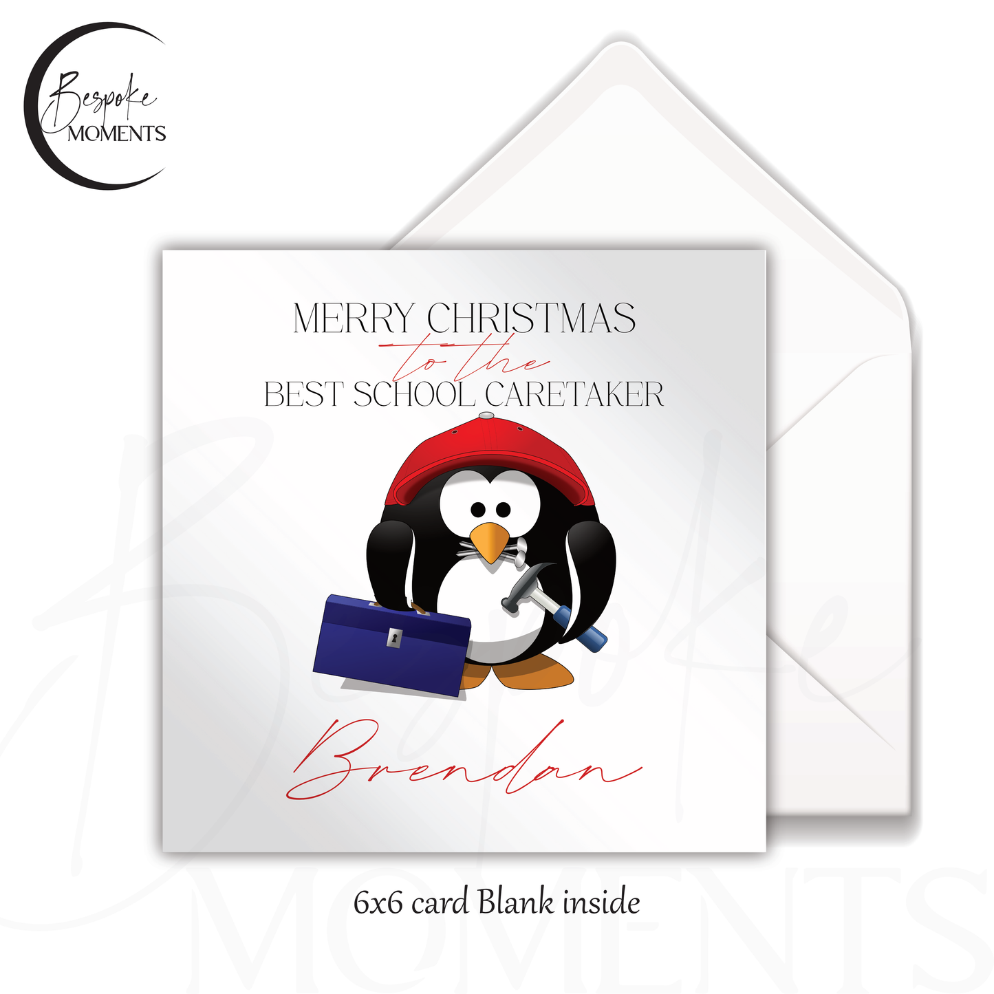 Season's Greetings to Our School Caretaker: A Personalised Christmas Card