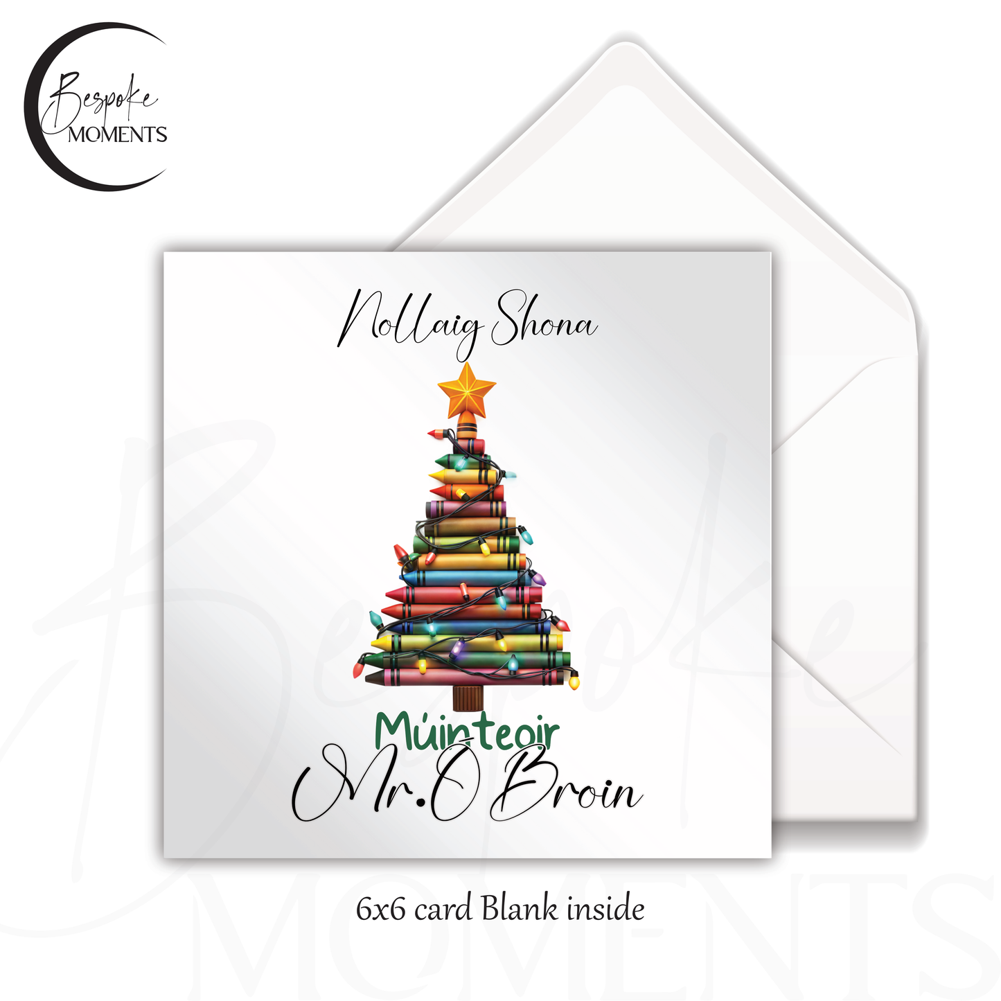 Crayon Tree : A Personalised Christmas Card