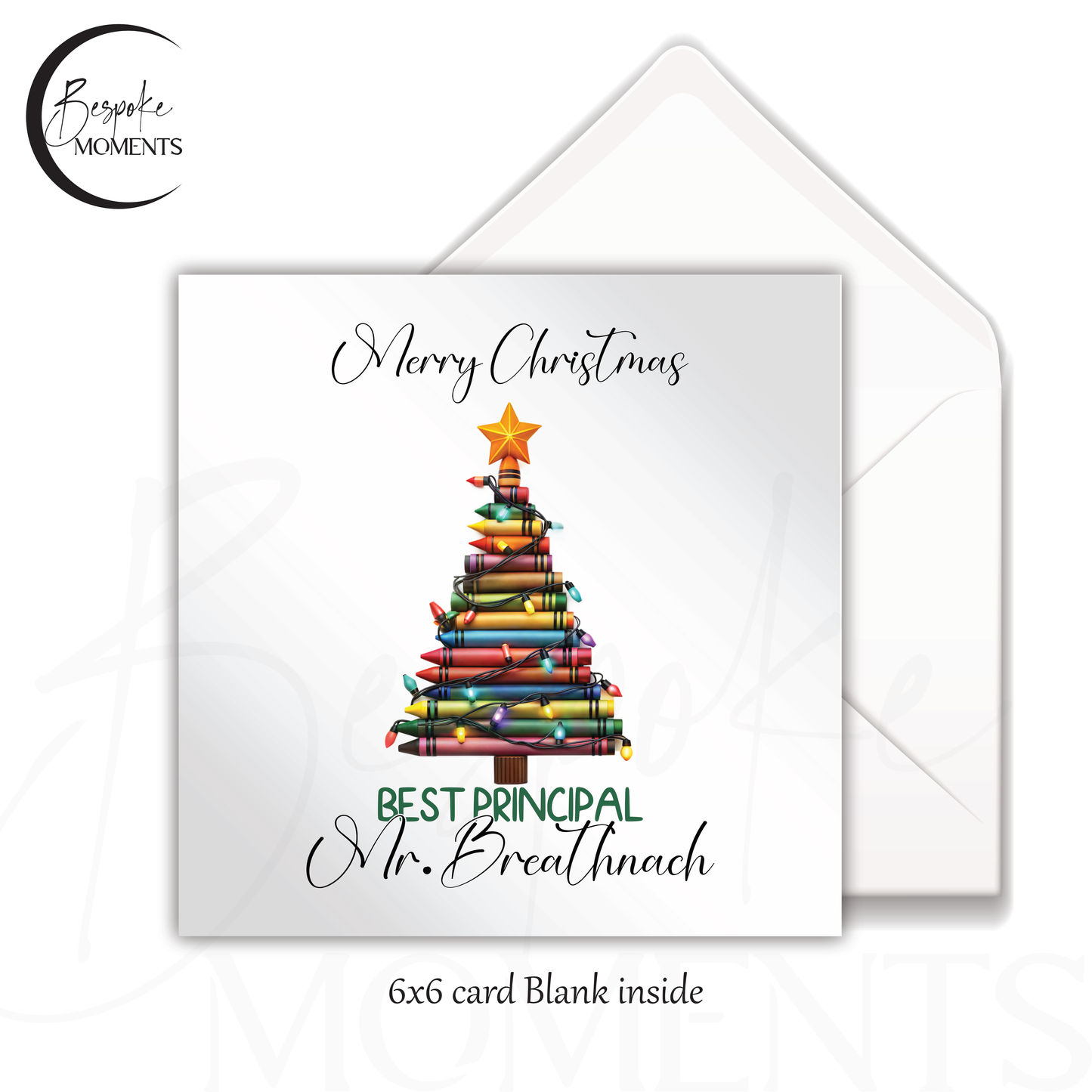 Crayon Tree : A Personalised Christmas Card