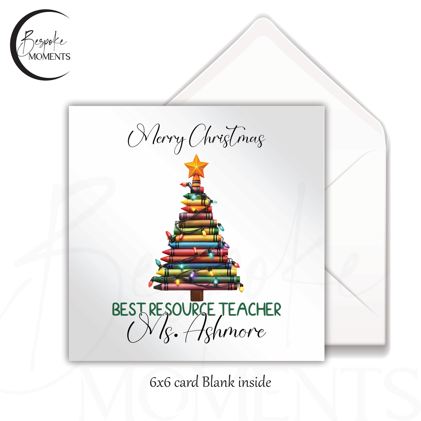 Crayon Tree : A Personalised Christmas Card
