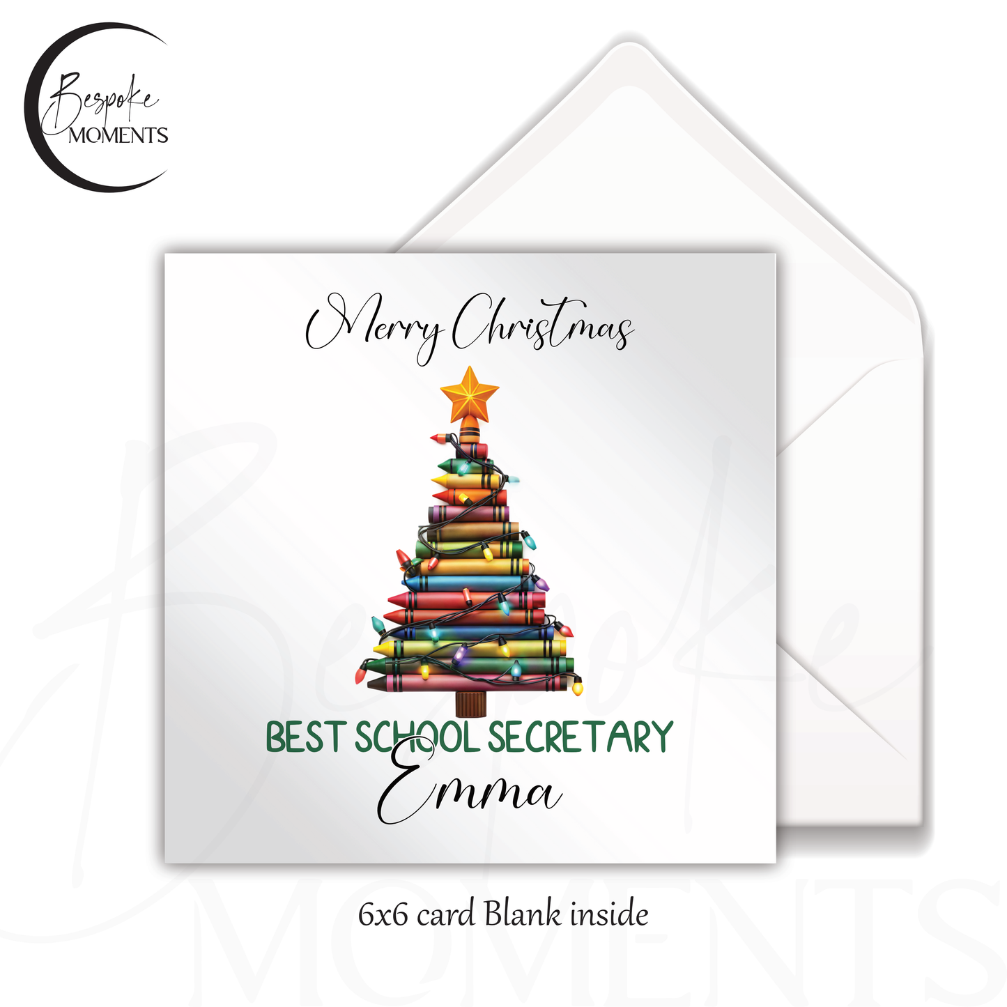 Crayon Tree : A Personalised Christmas Card