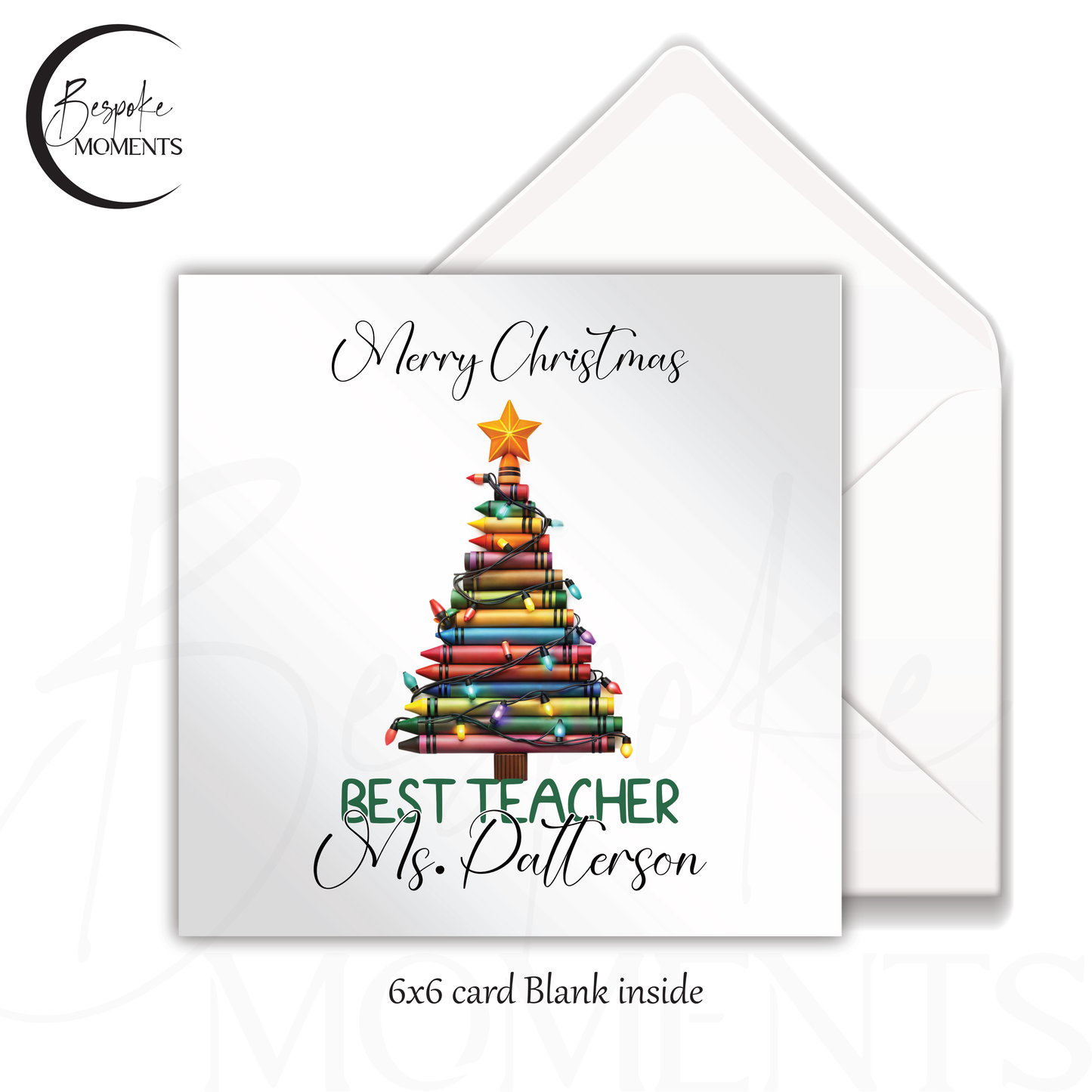 Crayon Tree : A Personalised Christmas Card