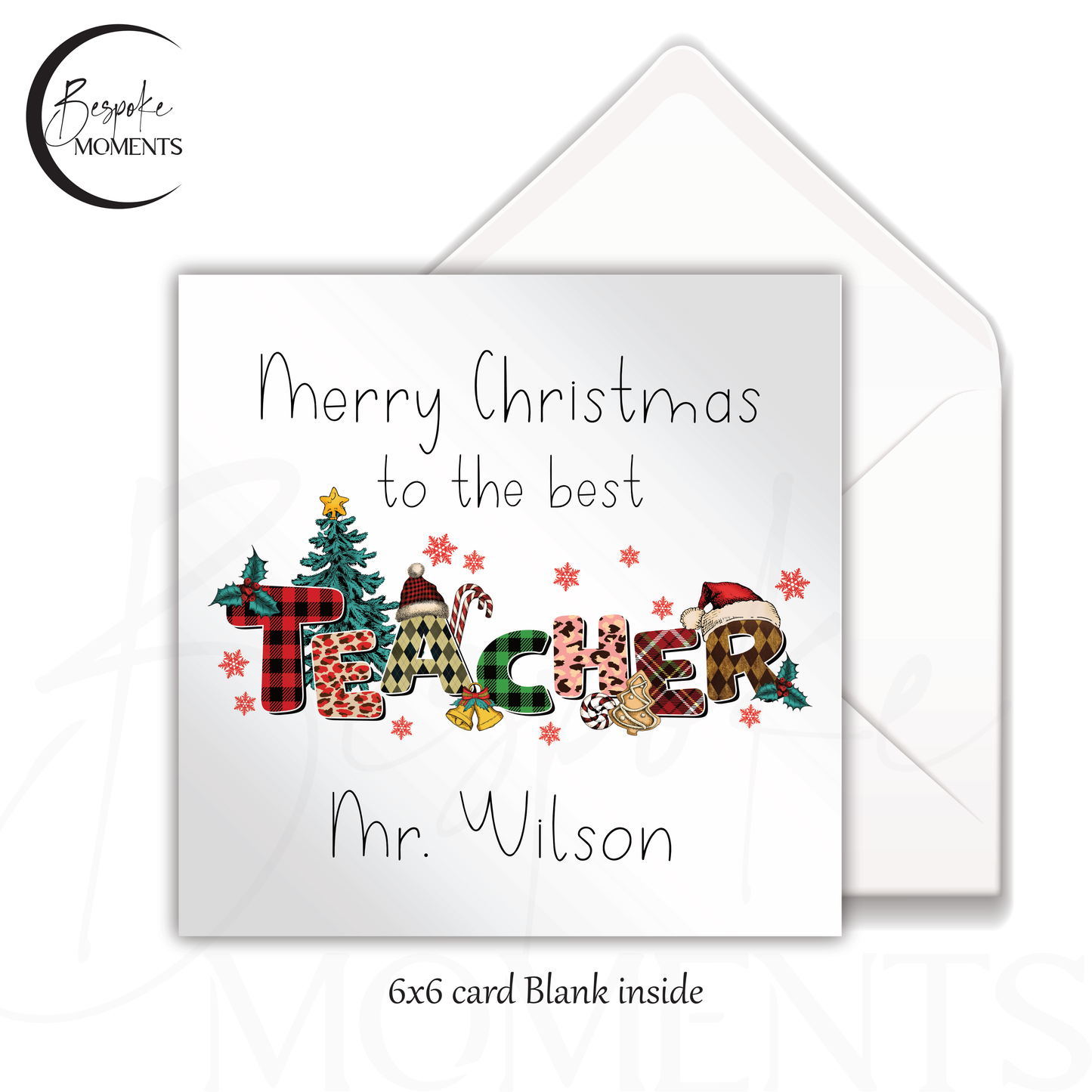 Cherishing the Best Teacher: A Personalised Christmas Card