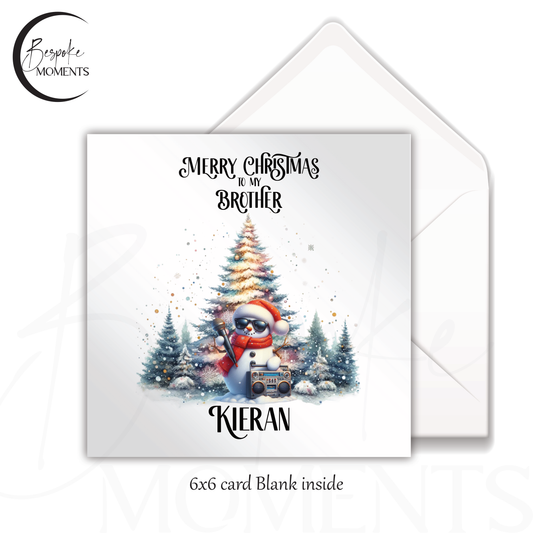 Snowman Serenade : A Personalised Christmas Card