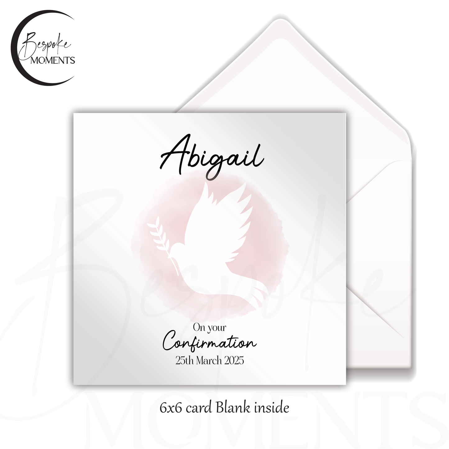Heavenly Wings: A Personalised Confirmation Card