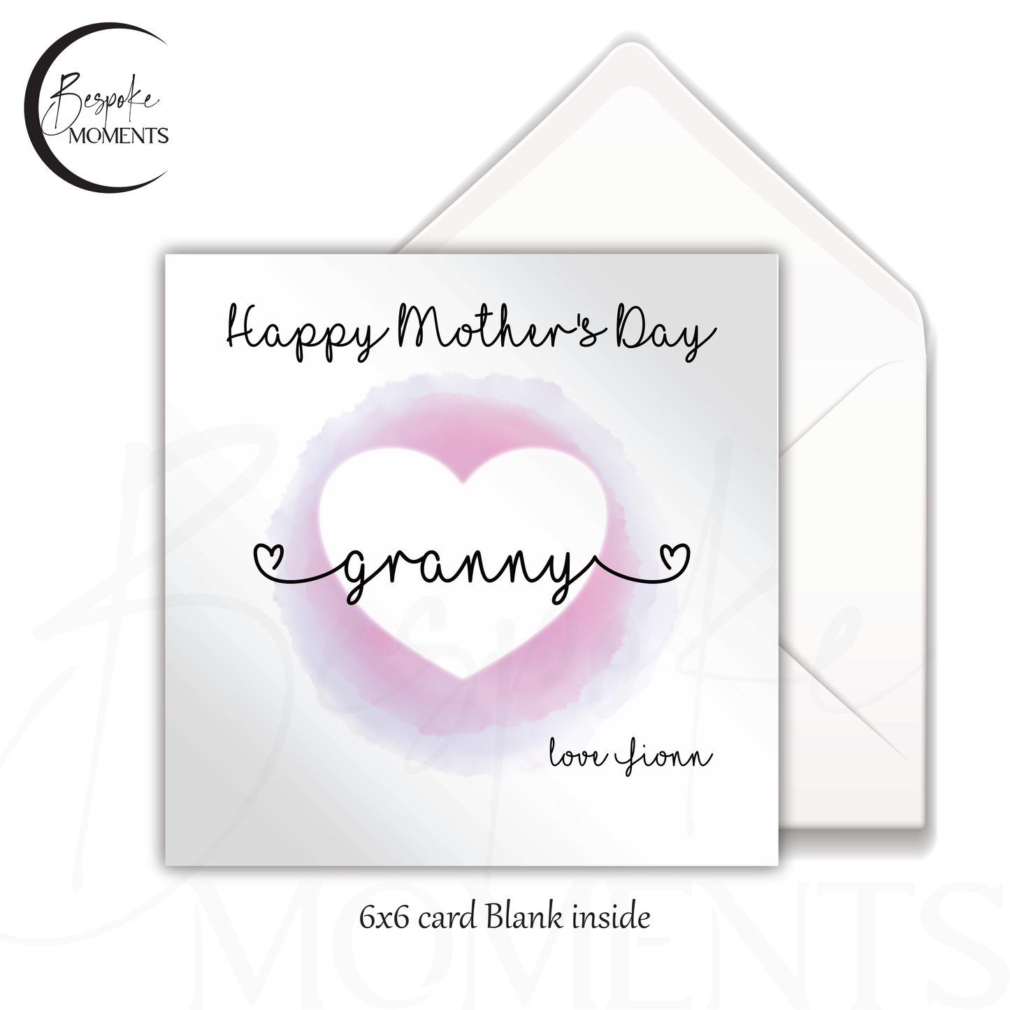 Heartfelt Tribute: A Personalised Mother's Day Card