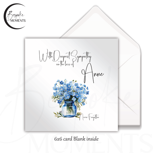 Eternal Blooms: A Personalised Sympathy Card