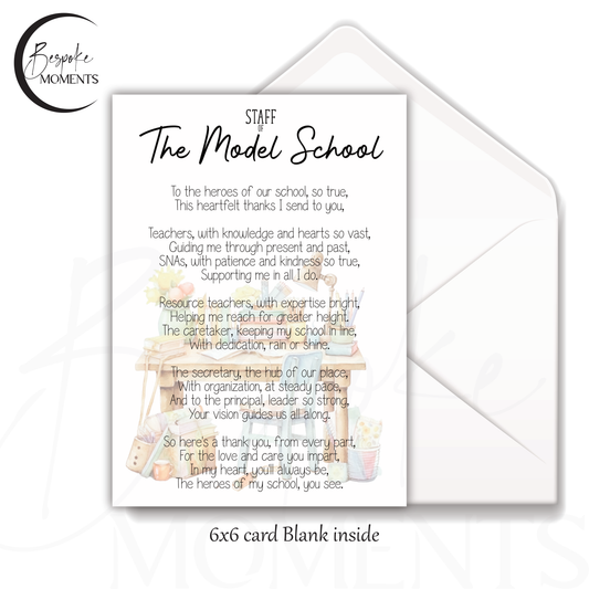 Heartfelt Gratitude : A Personalised Thank You Card