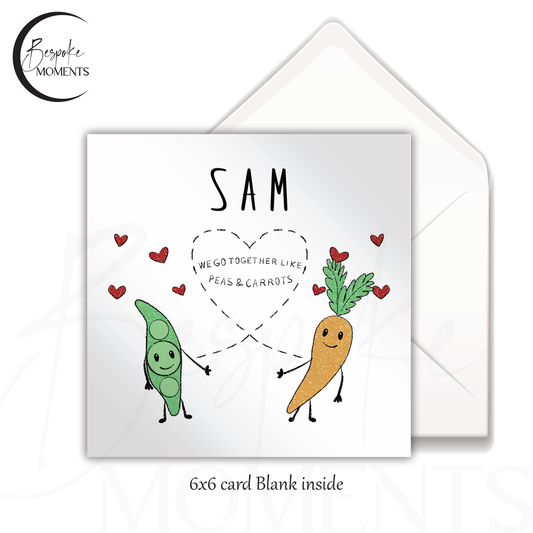 Sweet Harmony: A Personalised Valentine's Day Card