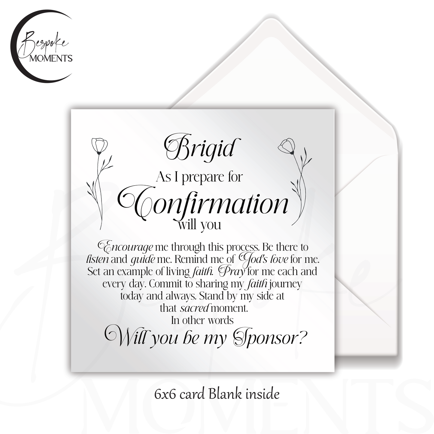 Custom Card - Personalised Greeting Card - Fully Customisable